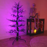 5-Ft. Dancing Halloween Tree with Purple LED Lights and Sound
