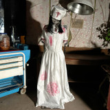 5.2-Ft. Animatronic Convulsing Nurse by Tekky Halloween Decoration with Motion-Activated Sounds