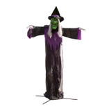 15.1-Ft. Animatronic Witch with Lights and Sound, Outdoor Halloween Decoration