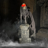 3-Ft. Touch-Activated Rising Reaper with Tombstone Halloween Accessory