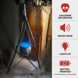 4.7-Ft. Touch-Activated Animated Witch Cauldron Halloween Accessory