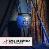 4.7-Ft. Touch-Activated Animated Witch Cauldron Halloween Accessory
