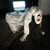 3-Ft. Animatronic Possessed Woman with Lights and Sound, Indoor/Covered Outdoor Halloween Decoration