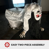 3-Ft. Animatronic Possessed Woman with Lights and Sound, Indoor/Covered Outdoor Halloween Decoration