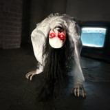 3-Ft. Animatronic Possessed Woman with Lights and Sound, Indoor/Covered Outdoor Halloween Decoration