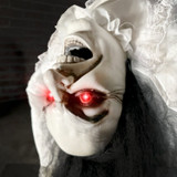 3-Ft. Animatronic Possessed Woman with Lights and Sound, Indoor/Covered Outdoor Halloween Decoration