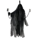 4.3-Ft. Animatronic Demon Widow Door Greeter with Lights and Sound, Indoor/Covered Outdoor Halloween Decoration