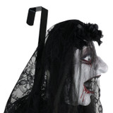 4.3-Ft. Animatronic Demon Widow Door Greeter with Lights and Sound, Indoor/Covered Outdoor Halloween Decoration