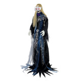 5.9-Ft. Touch-Activated Animated Standing Masquerade Lady Halloween Animatronic