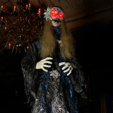 5.9-Ft. Touch-Activated Animated Standing Masquerade Lady Halloween Animatronic