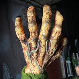 4.4-Ft. Voice-Sensor Impaled Zombie Halloween Animatronic