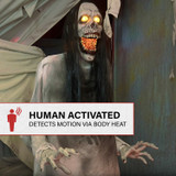 5.9-Ft. Motion-Sensor Lurching Woman Halloween Animatronic by Tekky