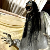 5.9-Ft. Motion-Sensor Lurching Woman Halloween Animatronic by Tekky