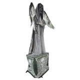 5.5-Ft. Animatronic Haunted Angel Statue with Lights and Sound, Indoor/Covered Outdoor Halloween Decoration
