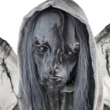 5.5-Ft. Animatronic Haunted Angel Statue with Lights and Sound, Indoor/Covered Outdoor Halloween Decoration