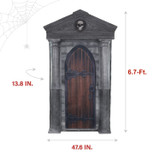 6.7-Ft. Motion-Triggered Mausoleum Halloween Animatronic by Tekky