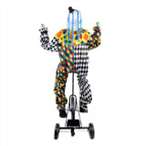 5.9-Ft. Voice & Sound-Sensor Clown on Tricycle Halloween Animatronic