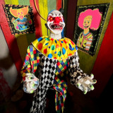 5.9-Ft. Voice & Sound-Sensor Clown on Tricycle Halloween Animatronic
