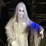 2.6-Ft. Rising Ghost Woman by Tekky, Premium Halloween Animatronic