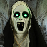 5.3-Ft. Haunted Nun Prop with Lights and Sound