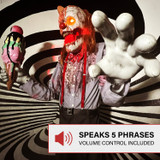 6.9-Ft. Motion-Activated I Scream Clown Halloween Animatronic by Tekky