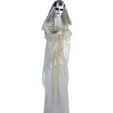 Haunted Hill Farm Life-Size Poseable Animatronic Bride with Red Flashing Eyes
