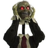 Haunted Hill Farm Pop-Up Animatronic Ghoul with Flashing Red Eyes 22 in