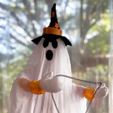 2.3-Ft. Animatronic Ghost with Lights and Music, Indoor or Covered Outdoor Halloween Decoration