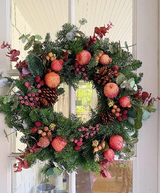 DIY How to Spice Up your Plain Christmas Wreath and Turn it into a Wreath for Fall and Halloween