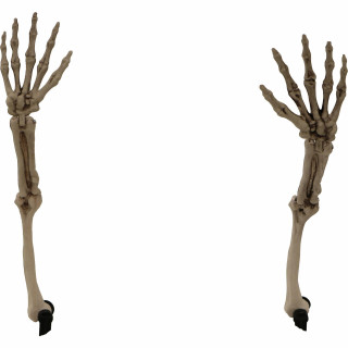 Haunted Hill Farm Haunted Hill Farm 2.8-ft Ground-Breaking Skeleton, Indoor/Outdoor Halloween Decoration, HHGBSKEL-1GB