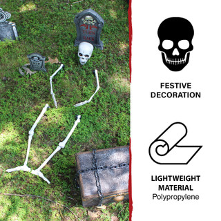 Ground-Breaking Skeleton Stakes, Outdoor Halloween Lawn Decoration