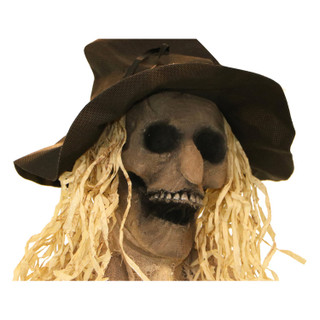 6-Ft. Hunter the Standing Scarecrow Prop, Indoor or Covered Outdoor Halloween Decoration, Poseable