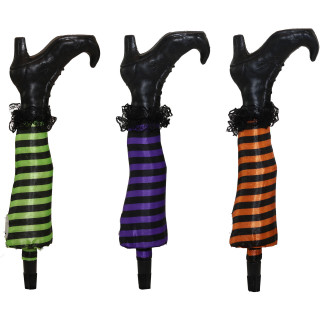 Haunted Hill Farm Set of 3, 1.6-ft. Light-Up Staked Witch Legs, LED