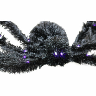 Haunted Hill Farm Haunted Hill Farm 2.25-ft Light-Up Spider, Indoor/Covered Outdoor Halloween Decoration, LED Purple Eyes, Poseable, Battery-Operated, Scorpio, HHSPD-13FLS