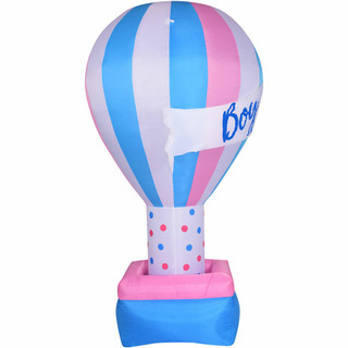 Fraser Hill Farm Fraser Hill Farm 10-Ft Tall Boy or Girl Outdoor Blow-Up Inflatable with Lights and Storage Bag for Gender Reveal Celebration Party, FREDBYORGRL101-L