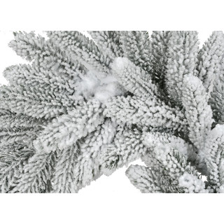 Fraser Hill Farm 9-Ft Icy Frost Snow Flocked Garland