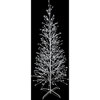 Fraser Hill Farm Set of 3 Color Changing Birch Trees, 4-Ft, 5.5-Ft, 6.5-Ft, in Warm White and Multi-Color LED Lights