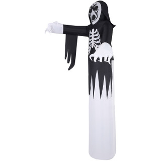 Haunted Hill Farm 12-Ft. Tall Pre-lit Inflatable Grim Reaper