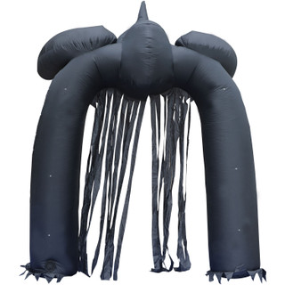 Haunted Hill Farm 10-Ft. Tall Pre-lit Musical Inflatable Grim Reaper Arch