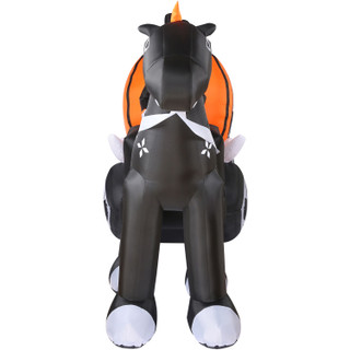 Haunted Hill Farm 6-Ft. Tall Pre-lit Inflatable Halloween Carriage