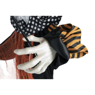5.2-Ft. Animatronic Clown with Lights and Sound, Indoor or Covered Outdoor Halloween Decoration