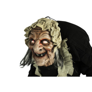 5-Ft. Animatronic Zombie Maid with Lights and Sound, Indoor or Covered Outdoor Halloween Decoration