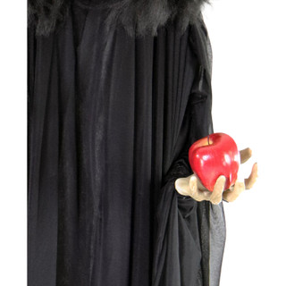 Haunted Hill Farm Life-Size Animatronic Witch, Indoor/Outdoor Halloween Decoration, Flashing Red Eyes, Poseable, Battery-Operated