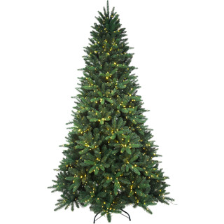 Fraser Hill Farm York Pine Artificial Christmas Tree with Various Sizes & Lighting Options