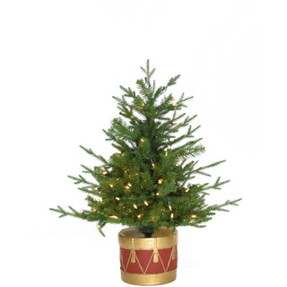 Fraser Hill Farm 3.0-Ft Andirondack Potted Christmas Tree Décor