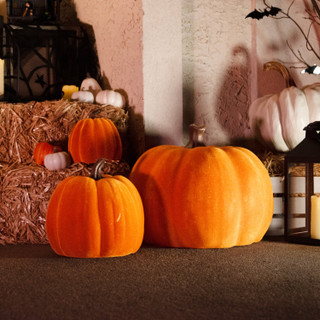 2.4-Ft. Pumpkin Stack with Stakes for Indoors & Covered Outdoors