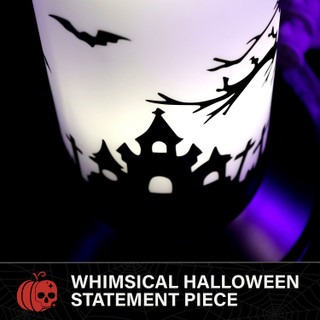 3.3-Ft. LED Flicker Wick Halloween Candle Blow Mold for Indoors & Covered Outdoors, Plug Operated