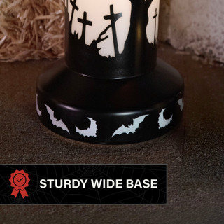 3.3-Ft. LED Flicker Wick Halloween Candle Blow Mold for Indoors & Covered Outdoors, Plug Operated