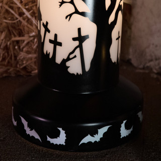 3.3-Ft. LED Flicker Wick Halloween Candle Blow Mold for Indoors & Covered Outdoors, Plug Operated