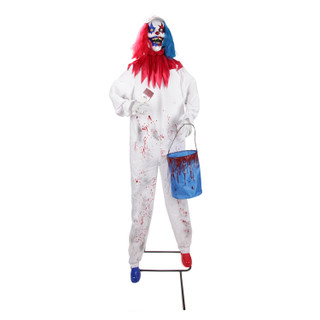 7.1-Ft. Standing Animated Painting Clown Animatronic